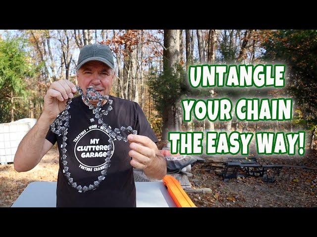 Untangle your chainsaw chain the easy way! And check out the Chain Locker! MCG video #254