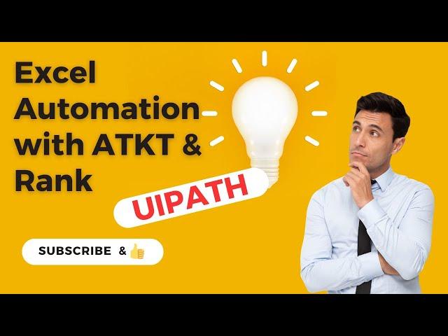 UiPath Excel Automation | ATKT & Rank
