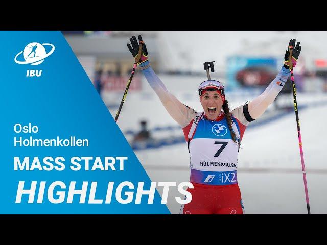 World Cup 23/24 Oslo-Holmenkollen: Women Mass Start Highlights