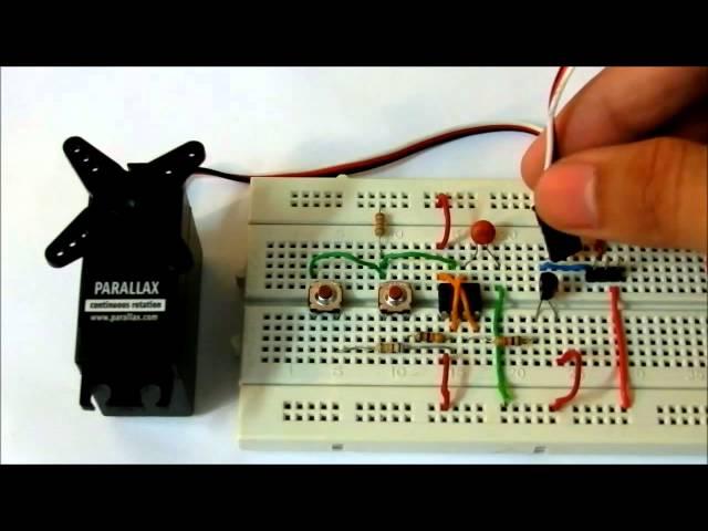 Servo Tester using 555 Timer