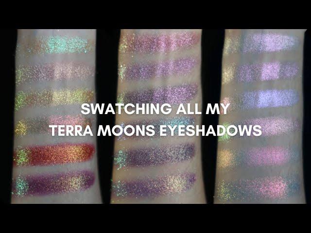 TERRA MOONS COSMETICS: SWATCHES AND COMPARISONS | SPARKLY MULTICHROME HEAVEN