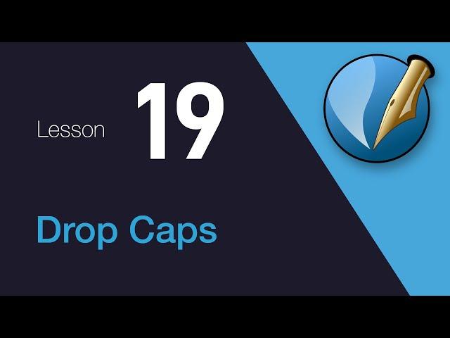 19) Drop Caps in Scribus