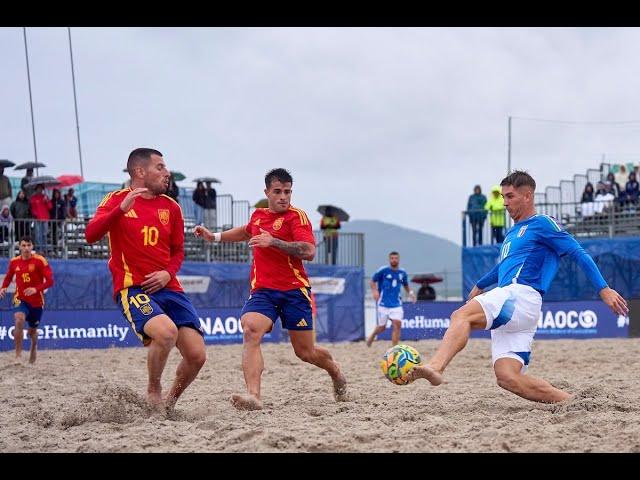 Italy vs. Spain Euro Beach Soccer League Superfinal Alghero 2024 - BEST GOALS