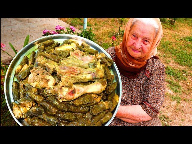 We cooked leafy dolma and added in the pot the lamb legs