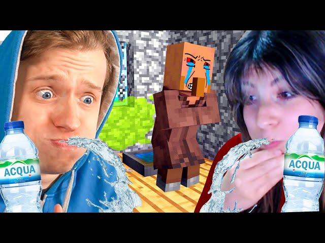 PROVA A NON RIDERE SU MINECRAFT CON L’ACQUA ZOE WEBCAM!