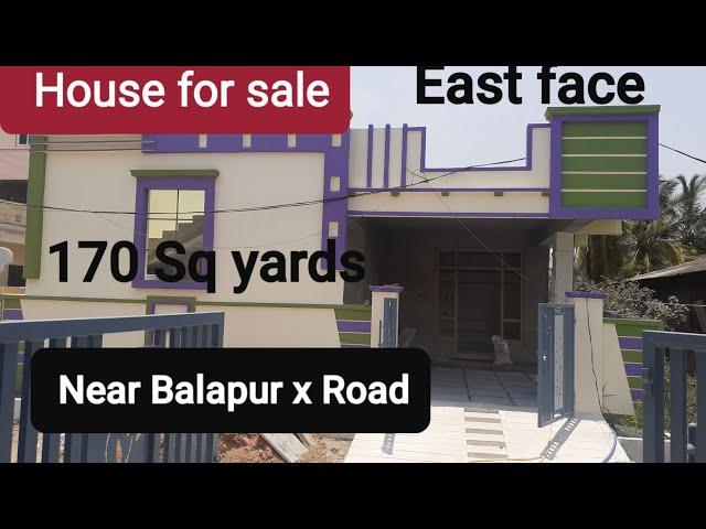 170 Sq yards ind House for sale Near Balapur X Road