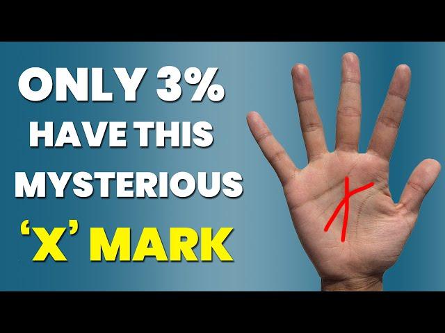 Mysterious X mark on palm, only 3% of world population have this | Palmistry