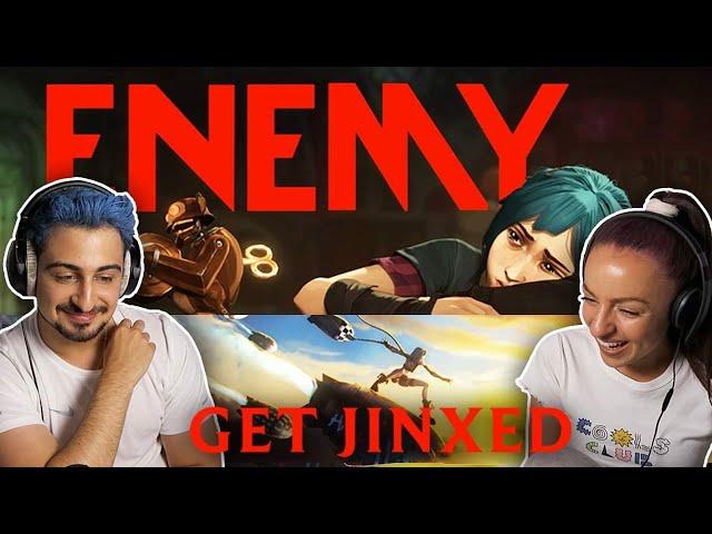 Arcane fans react to 'Enemy' and 'Get Jinxed' Music Videos! | League Of Legends