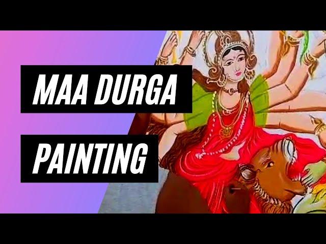 Maa Durga Painting(For Bhai Jiuntia Puja)-Samaleshwari Art Hirapur