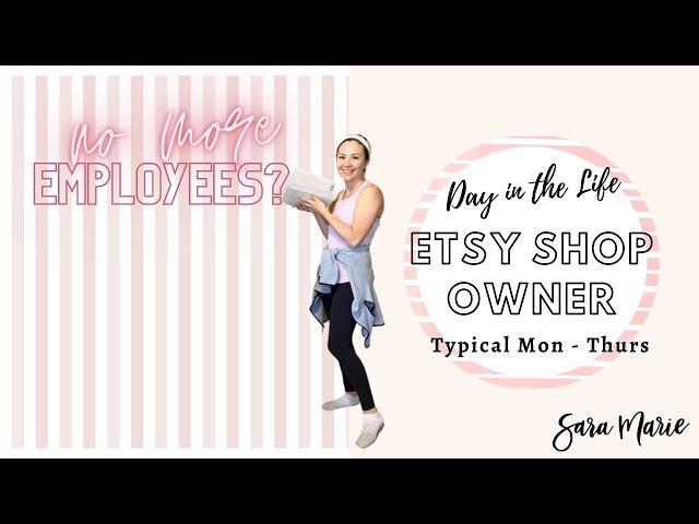 Running the Shop SOLO | Day in the Life of an Etsy Sticker Shop Owner | Sara Marie Stickers |