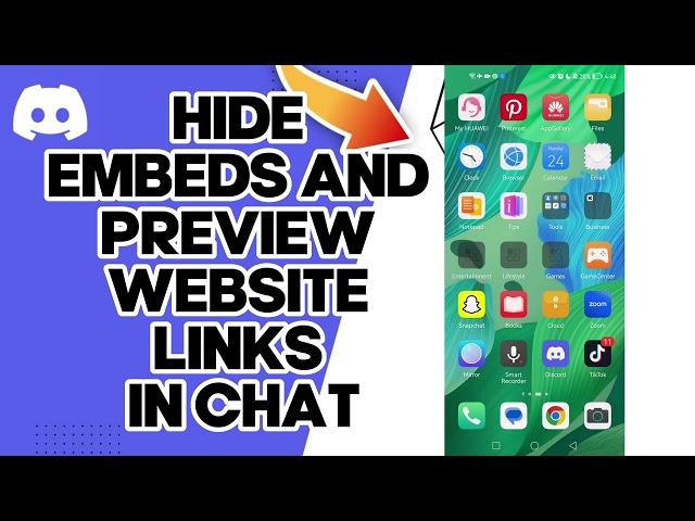 How To Hide Embeds And Preview Website Links In Chat On Discord