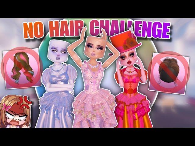 Being BALD For EVERY ROUND In Dress To Impress!! *NO HAIR CHALLENGE* (Roblox)