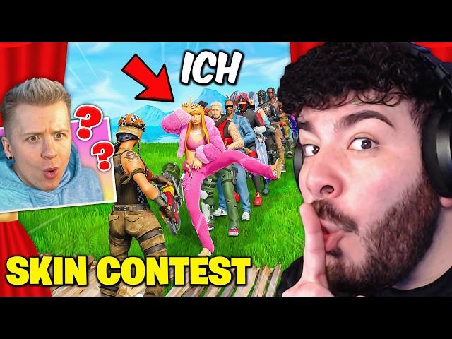 Ich gehe UNDERCOVER in ZYZTM's SKIN CONTEST doch er RASTET KOMPLETT AUS ... Fortnite