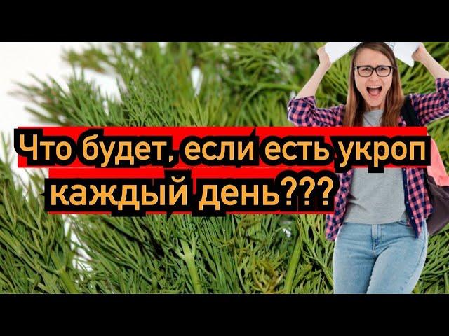 Что случится, если есть укроп каждый день