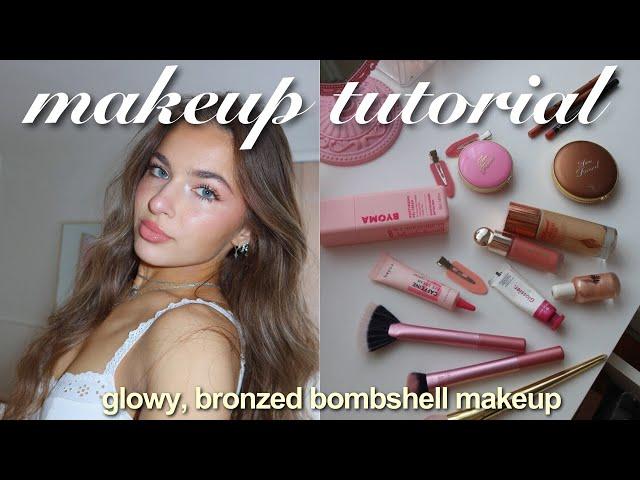 everyday makeup tutorial  glowy, bronzed, & feminine