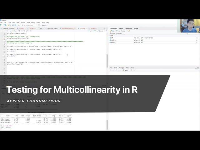 Testing for Multicollinearity in R