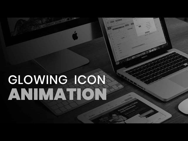 Glowing Icon hover Effect | Pure CSS Animation