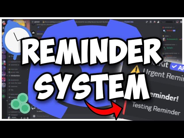 [NEW] - How to make a REMINDER SYSTEM for your Discord Bot! || Discord.js V14