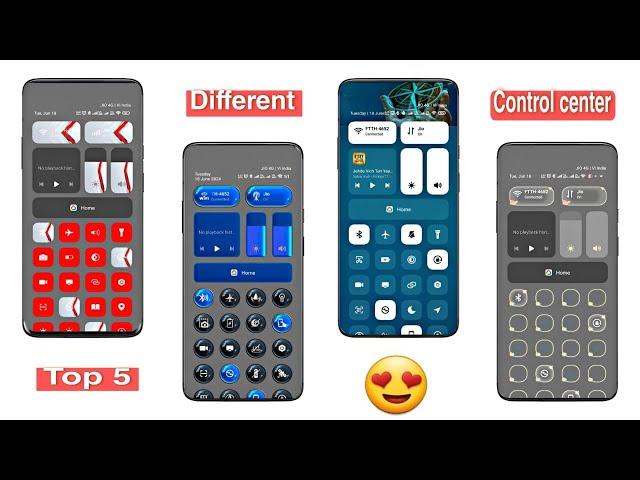 Top 5 Difference Ui Control Centre In Xiaomi HyperOS 2.0 Change Your Control centre With Animation 