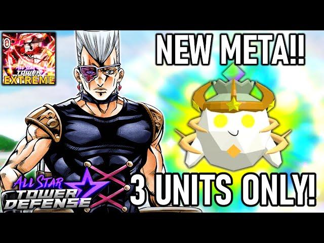 New 6Star Polnareff (French Crusader) in Extreme EXP Farm! | 3 Units Only! | All Star Tower Defense