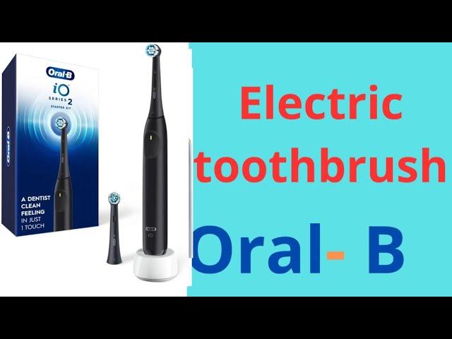 Oral-B iO Series 2 Rechargeable Electric Powered Toothbrush Starter Kit, Night Black with 2 Brus