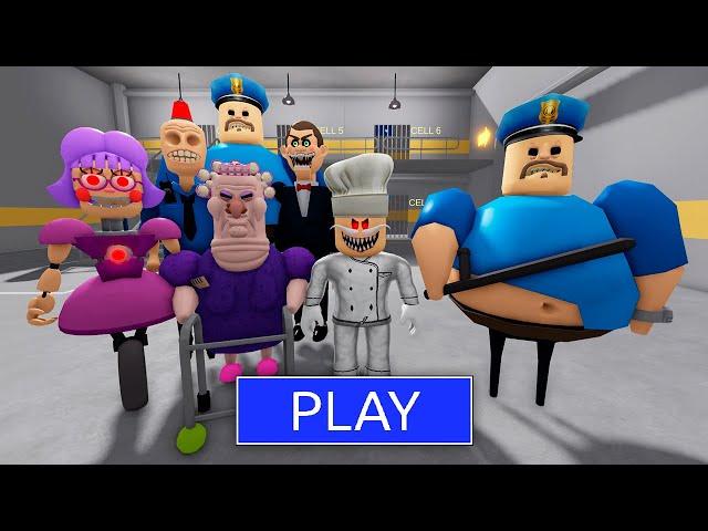 Escaping from a FAMILY BARRY'S PRISON RUN! And BECAME EVERYONE #Roblox