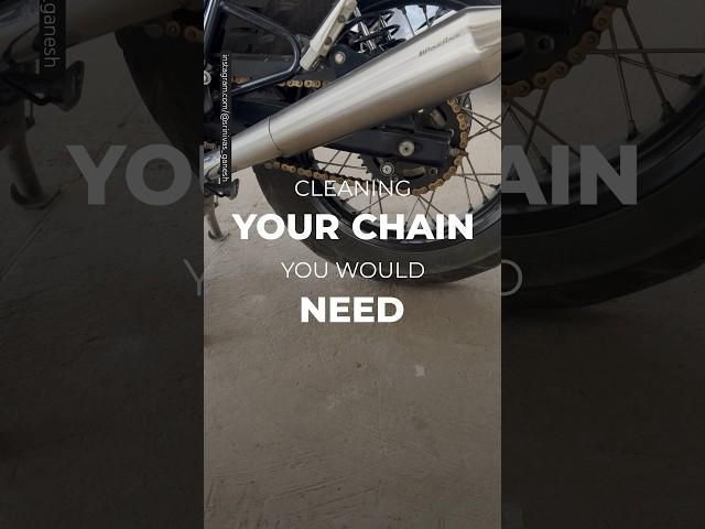 Reminder to clean your motorcycle chain #srinivasganesh #diy #shortsvideo