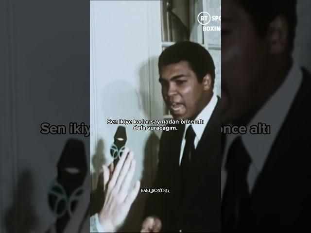 Muhammed Ali Ne kadar Hızlı Olduğunu Gösteriyor  #muhammadali #interview #shorts