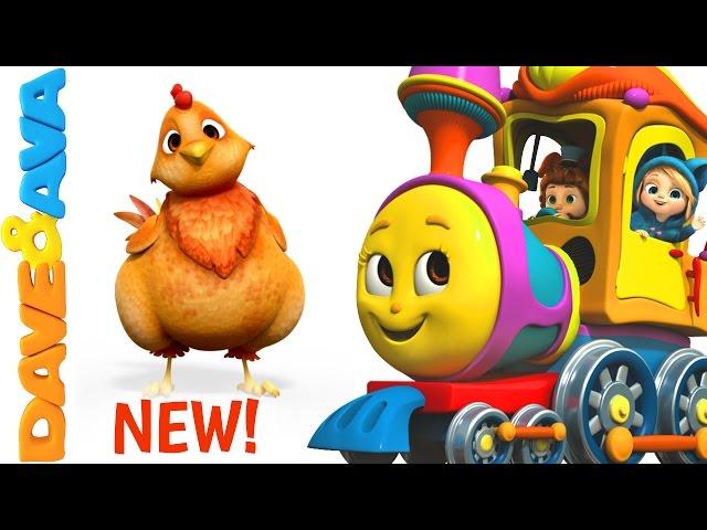  Farm Animals Train | Learn Farm Animals & Animal Sounds | Educational Videos from Dave and Ava 