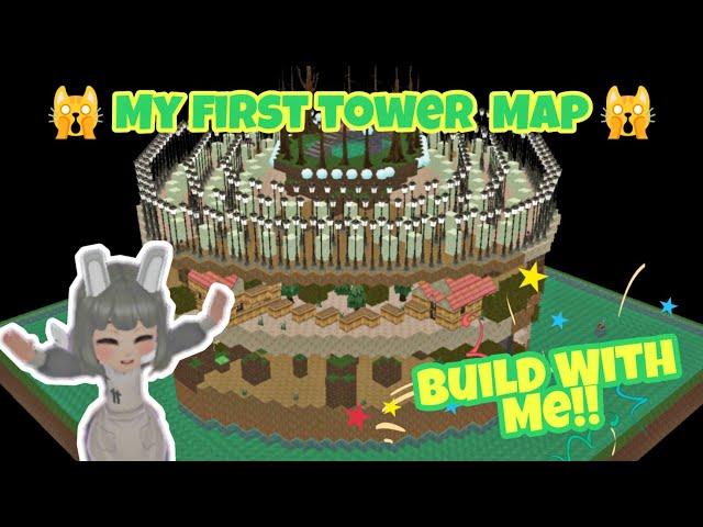 Build With ME!! My first time building a Tower Parkour | Granny's House Online