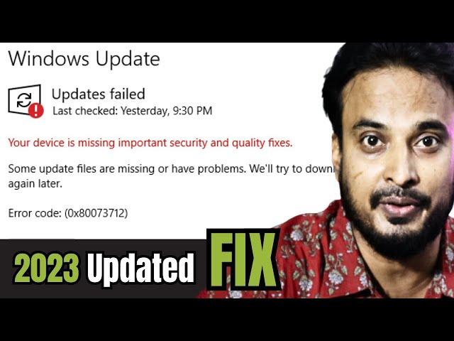 (2023 FIX) "Your Device is Missing Important Security and Quality Fixes" Windows 10/11 Hindi