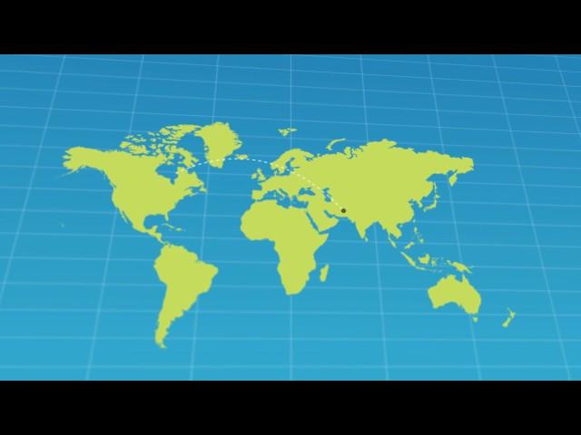 Infographic Earth Map | Animated 3D Face of Earth