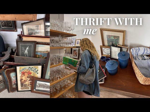 THRIFT WITH ME | home decor on a budget & HUGE $40 thrift haul