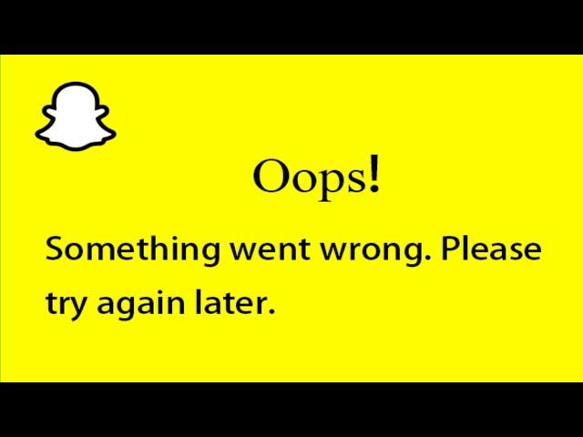 How to fix Snapchat something went wrong problem (2024) | Fix Snapchat login problem