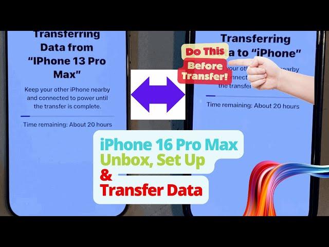 iPhone16 Pro Max  Unbox, Set Up and Transfer from another iPhone #iphone16 #iphone16promax #iphone