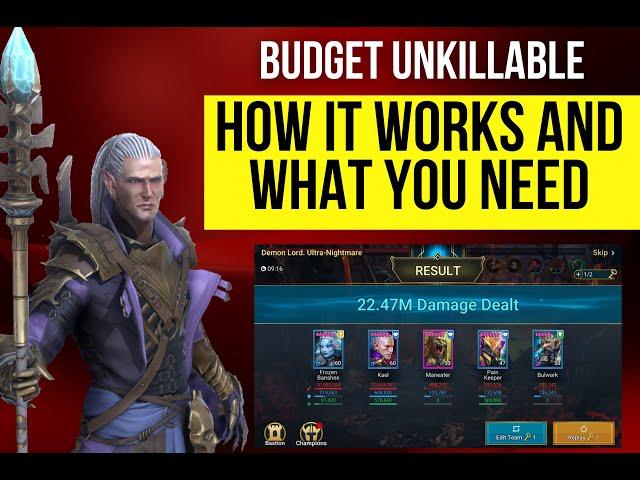 Budget Unkillable Clan Boss Team - How The Team Works and Basics of the Build - Part 1