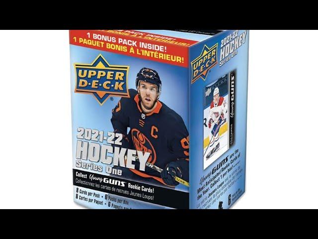 Opening (3) 2021-22 Upper-Deck series 1 hockey card Blaster boxes