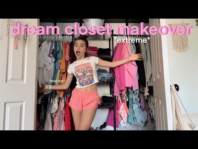 aesthetic closet organization makeover *extreme*