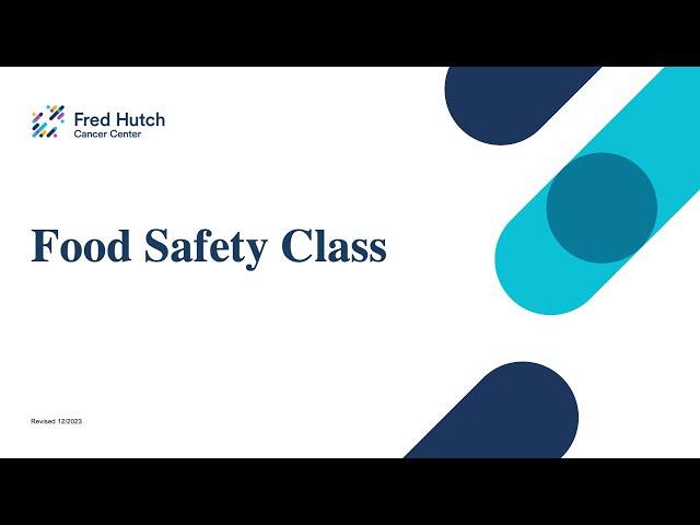 Food Safety Class