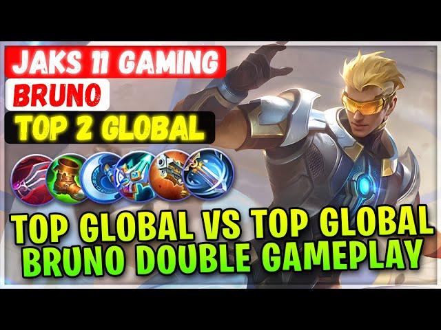 Top Global VS Top Global, Deadly Bruno Double Gameplay [ Top 2 Global Bruno ] YT: Jaks 11 Gaming