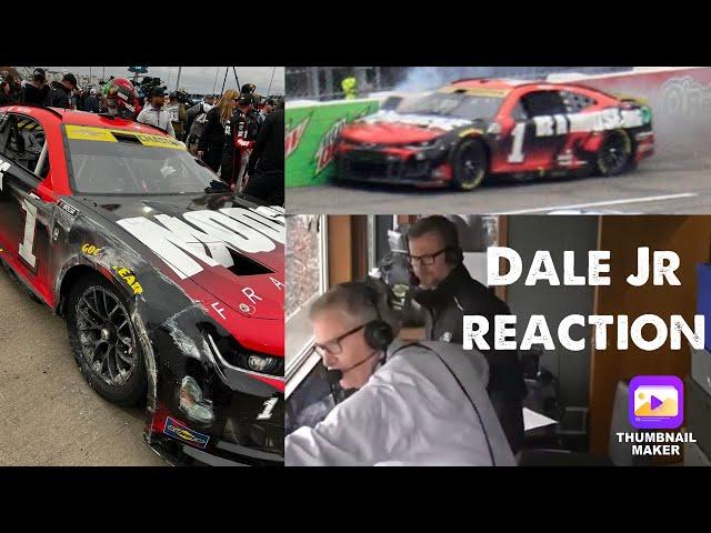 In car cameras with radio and more of Ross Chastain’s amazing final lap pass (Dale Jr reaction)