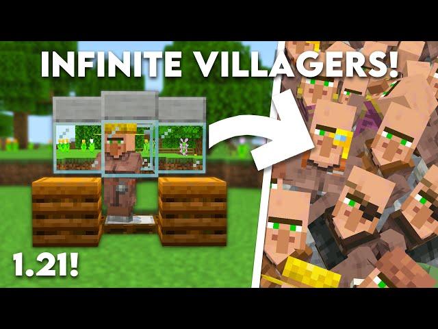 Minecraft EASY Infinite Villager Breeder in Bedrock 1.21 (MCPE/Xbox/PS4/Nintendo Switch/Windows10)