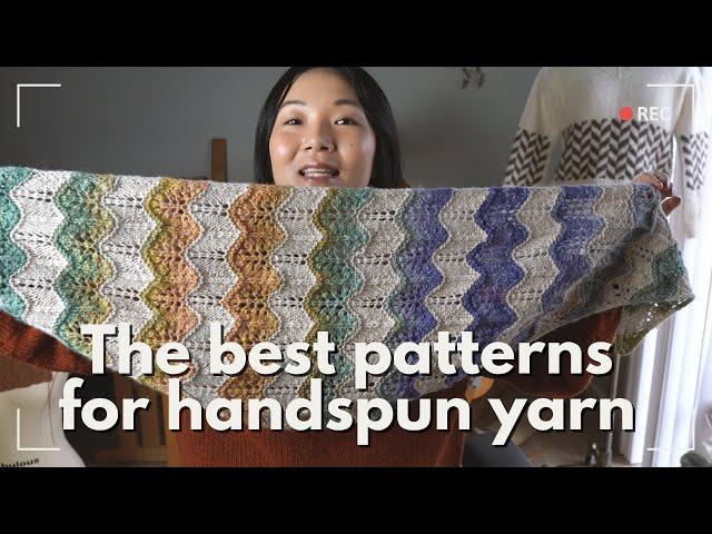 5 knitting patterns for colorful handspun yarn