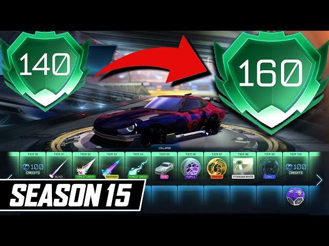 ROCKET PASS SEASON 15: TIERS 140 - 160 (detailed item showcase)