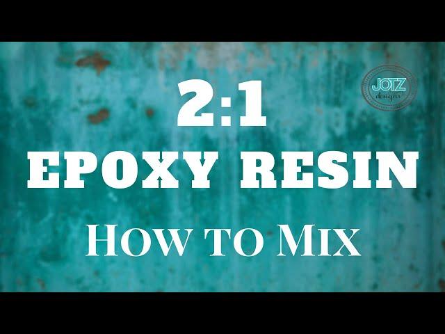 How to mix 2:1 epoxy resin | Clearcast 7050