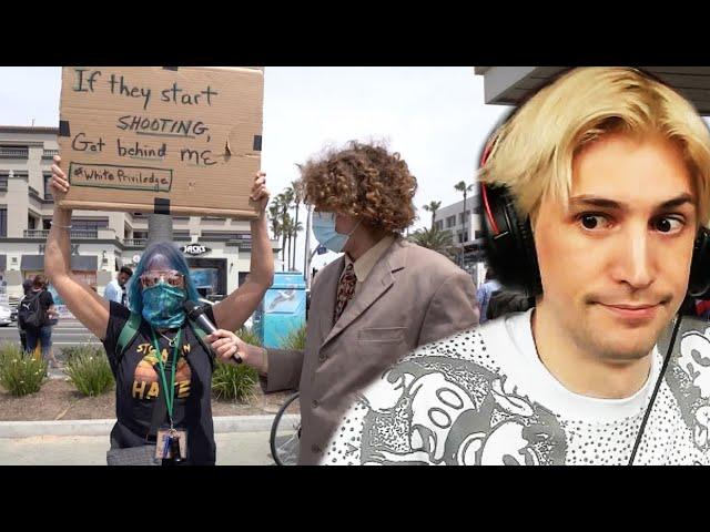 White Lives Matter Rally | xQc Reacts