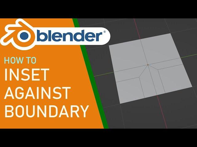 Blender how to inset against boundary