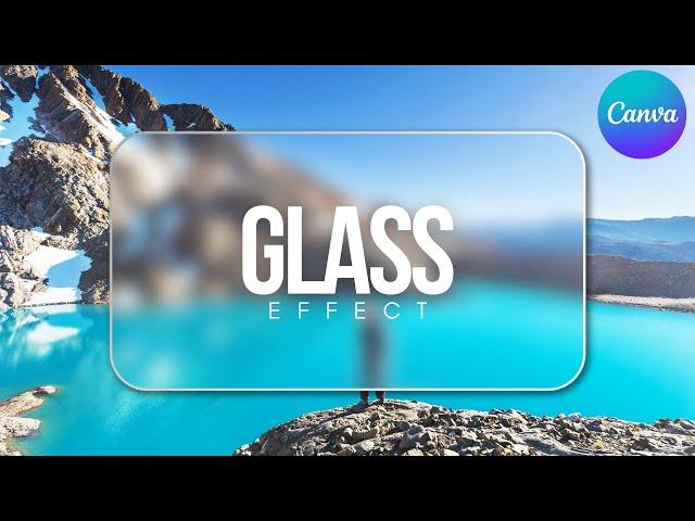 Glassmorphism Effect in canva  | Transparent Blur Effect | Blurry Glass Effect