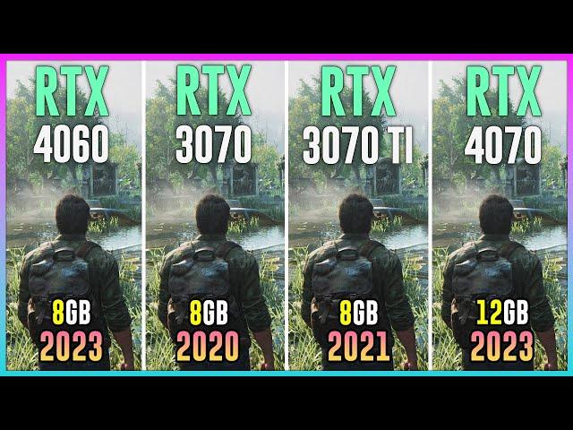 RTX 4060 vs RTX 3070 vs RTX 3070 TI vs RTX 4070 - Test in 12 Games