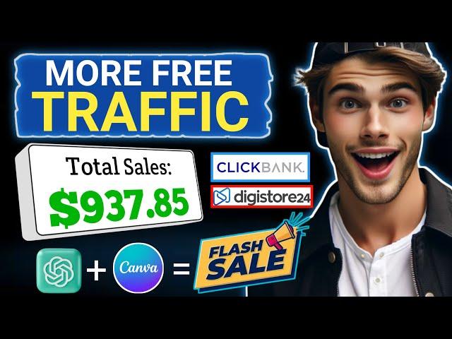 TRAFFIC ALERT?! $937.85 Using Digistore24/Clickbank | How to Promote Affiliate Links [Quiz Method]